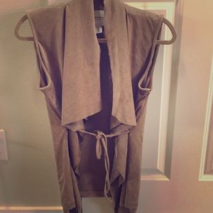 Katherine Barclay suede tan vest